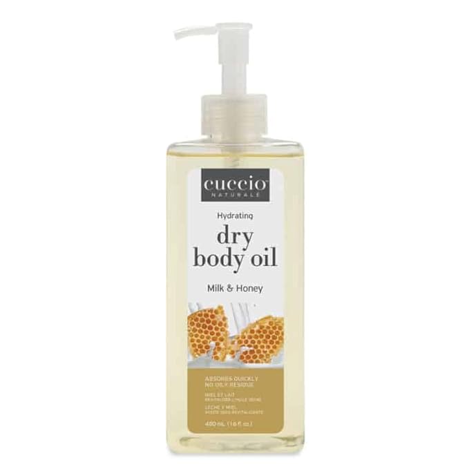 Cuccio Naturale Hydrating Dry Body Oil – Milk & Honey, Fast‑Absorbing by Cuccio