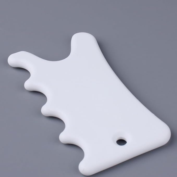 Healifty Gua Sha Board Scraping Massage Tool Ceramic Guasha Facial Board Plates - Image 4