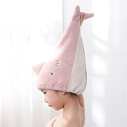 Hair Drying Towel for Kids Girls, Cute Cartoon Absorbent Quick Drying Bath Wrap - Image 3