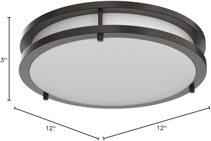 LB72160 LED Flush Mount Ceiling Light, 12 inch, 15W Dimmable 1200lm, 5000K - Image 9