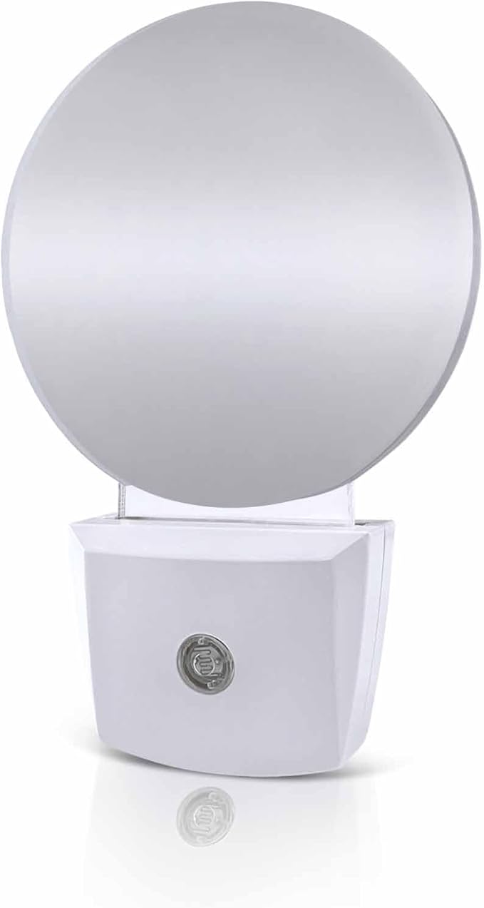 Night Lights Auto Sensor Grey Ombre Night Light Solid Color Round Lamp Plug-in by Home+L6