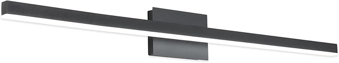 Joossnwell LED Vanity Light Black 47.2inch Modern Bathroom Lighting Fixtures by Joossnwell