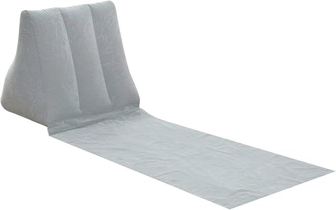 2X Inflatable Outdoor Sun Bath Beach Mat Pillows Flocking Beach Chairs - Image 2