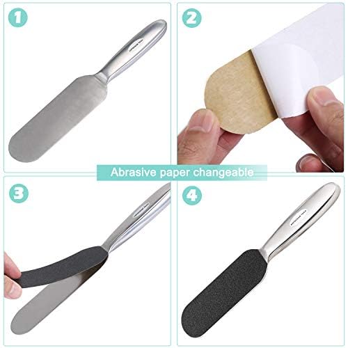 Stainless Steel Pedi File Refill, 80 Grit, Size 5.2" L x 1.7" W - Image 3