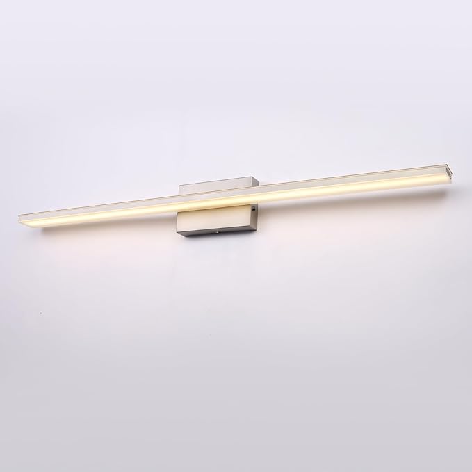 39.4 inch Brushed Nickel Bathroom Vanity Light Bar 5CCT Dimmable Bathroom Light - Image 8