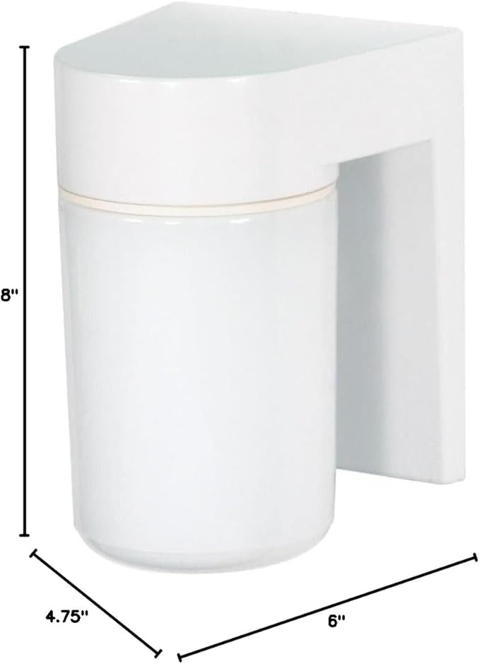 Nuvo Lighting SF77/530 Transitional One Light Outdoor Wall Mount in White finish - Image 5