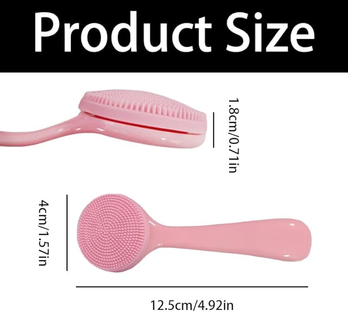 4 Pcs Silicone Facial Cleansing Brush, Manual Face Scrubber - Image 2