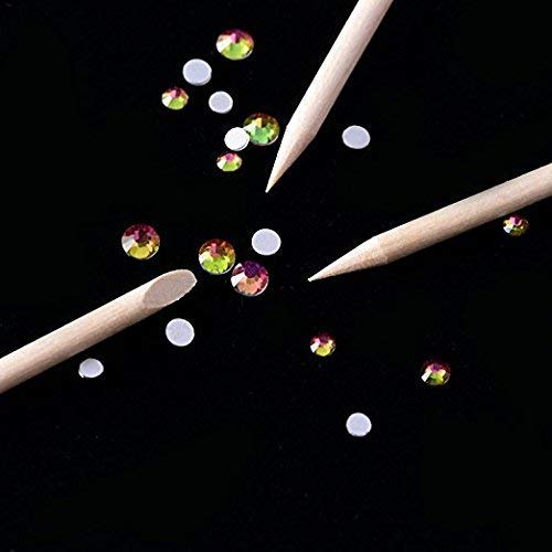 BTYMS 1000 Pcs Orange Wood Sticks 4.5 Inch Cuticle Pusher Wooden Cuticle Remover - Image 3