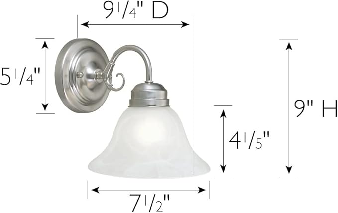 Design House 511618 Millbridge Wall Light Traditional 1-Light Indoor Dimmable - Image 4