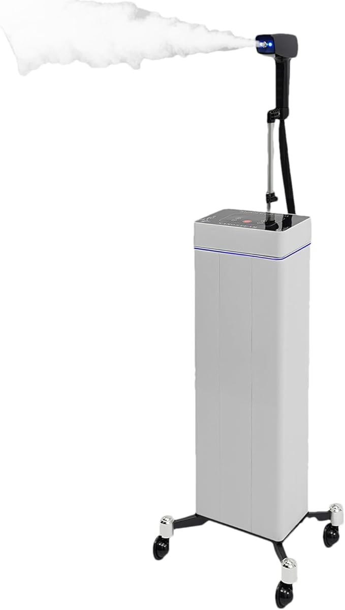 3 In 1 Standing Nano Hair Steamer Heated Micro Mist Spray Negative Ion Blue by TREMENPOW