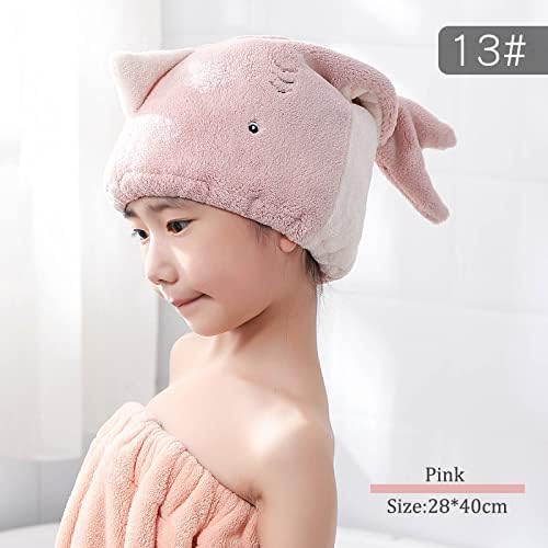 Hair Drying Towel for Kids Girls, Cute Cartoon Absorbent Quick Drying Bath Wrap - Image 7