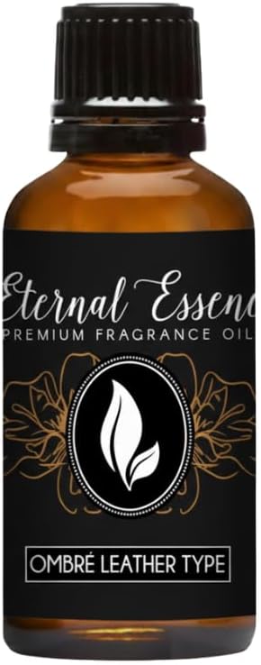 Eternal Essence Oils Leather Ombré 30ml Fragrance Oil – Black Leather, Amber by EternalEssenceOils