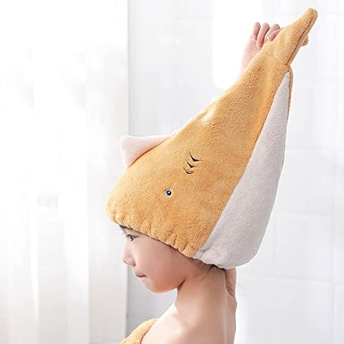 Hair Drying Towel for Kids Girls, Cute Cartoon Absorbent Quick Drying Bath Wrap - Image 6