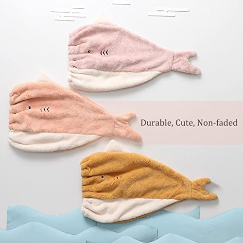 Hair Drying Towel for Kids Girls, Cute Cartoon Absorbent Quick Drying Bath Wrap - Image 5