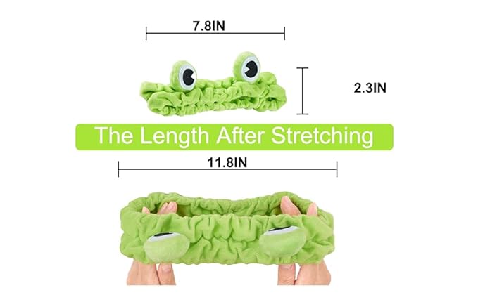 Jowmoy Green Frog Eye Elastic Headband - Image 2