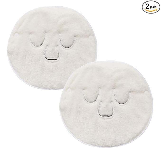 Angzhili 2 Pcs Hot Compress Face Towel Masks, Reusable Facial Steamer Towel by Angzhili