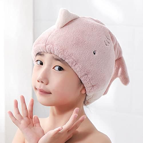 Hair Drying Towel for Kids Girls, Cute Cartoon Absorbent Quick Drying Bath Wrap - Image 2