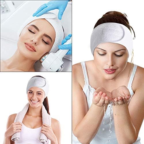 Simnice 6 Pieces Spa Facial Headbands Adjustable Head Wraps - Image 5