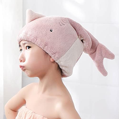 Hair Drying Towel for Kids Girls, Cute Cartoon Absorbent Quick Drying Bath Wrap - Image 4
