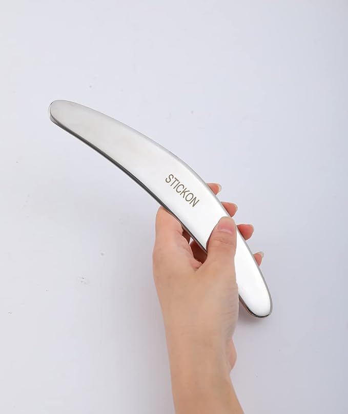 STICKON Gua Sha Massage Tool 2 in 1 Stainless Steel Gua Sha Scraping Massage - Image 4