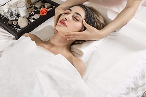 Disposable Facial Spa Headbands Individual Wrapped 100 Count White - Image 4