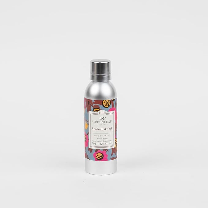 Greenleaf Gifts Rhubarb & Oak Scented Room Air Freshener Spray | Non-Aerosol 7 - Image 2