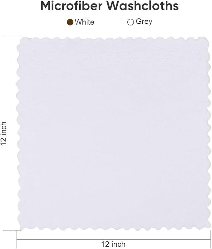 Orighty Washcloths 48 Pack, Ultra Soft Face Cloths 12 x 12 inch, Absorbent & - Image 7