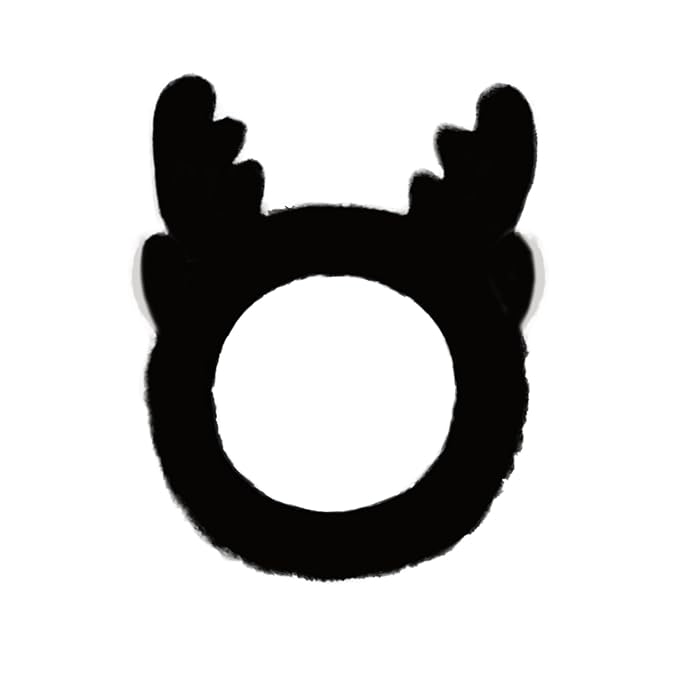 Jowmoy Cute antlers Headband Frog Eye Elastic to Wash Face by Jowmoy