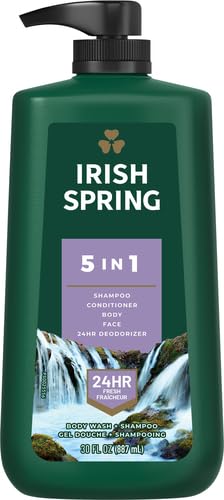 Irish Spring 5 in 1 Body Wash for Men | 24 Hour Freshness | For Body Face Hair - Image 2