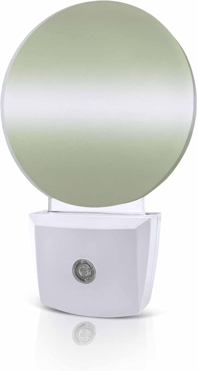 Night Lights Auto Sensor Sage Green Ombre Night Light Solid Color Round Lamp by Home+L6