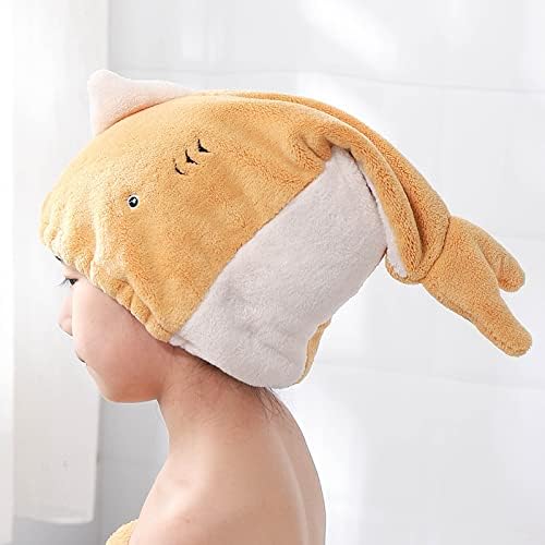 Hair Drying Towel for Kids Girls, Cute Cartoon Absorbent Quick Drying Bath Wrap - Image 2