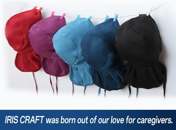Satin Lined Scrub Cap, Adjustable Surgical Cap - Image 7