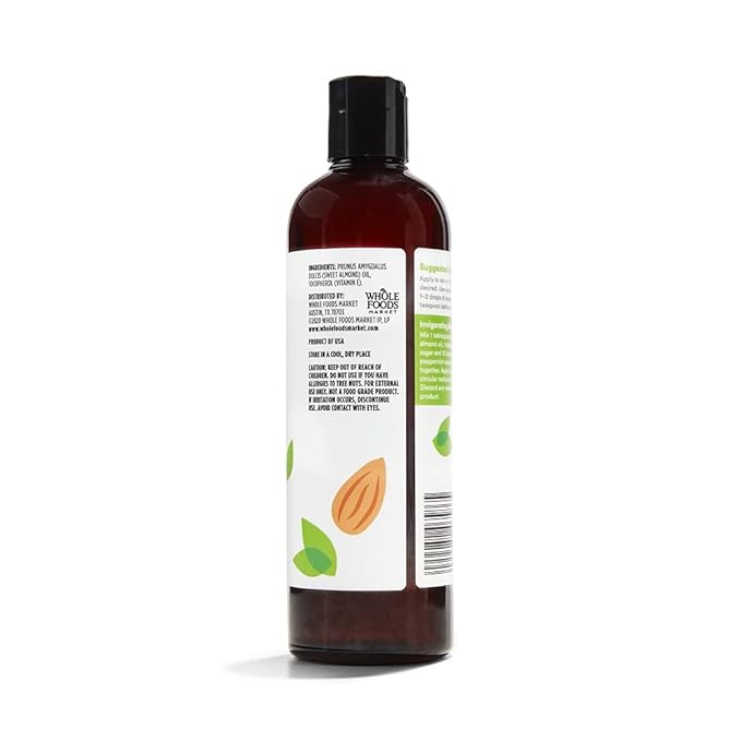 365 by Whole Foods Market, Softening Sweet Almond Oil, Skin & Hair Care - Image 2