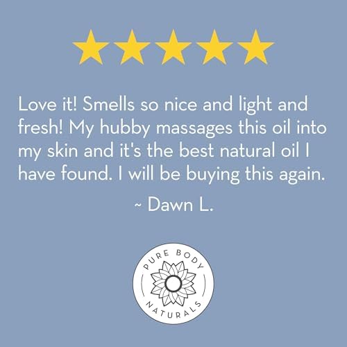 Pure Body Naturals Anti Cellulite Massage Oil, 8 fl oz | 100% Natural Cellulite - Image 8