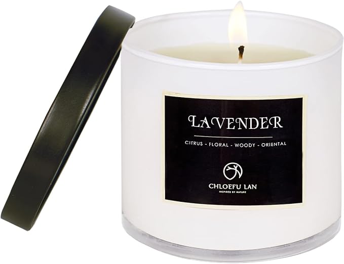 Chloefu LAN Premium Lavender Scented Candle by ChloefuLANScentedCandles