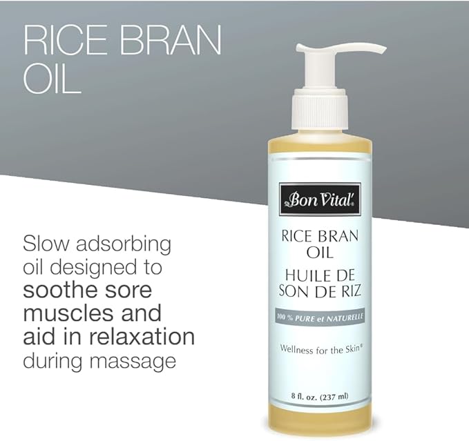 Bon Vital' Rice Bran Oil, 100% Pure and Cold Pressed Carrier Oils - Image 3