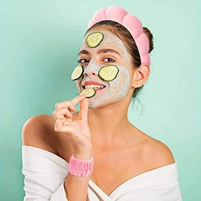 Luckybear Spa Headband for Washing Face, Velvet Makeup Headband - Image 6