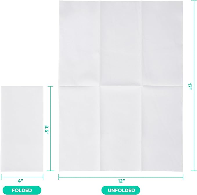 600PACK Disposable Hand Towels for Bathroom, Soft and Absorbent Paper Guest - Image 5