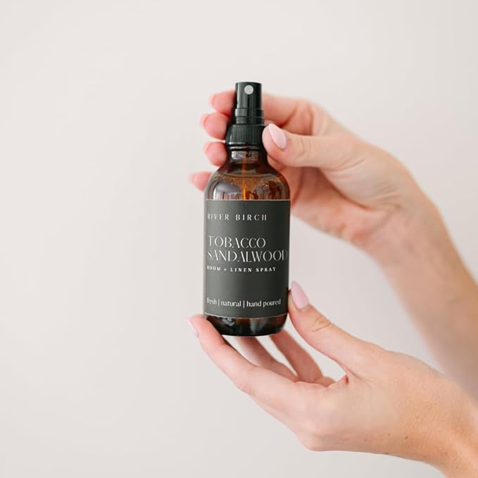River Birch Tobacco Sandalwood Scented Linen and Room Spray | Home Fragrance | - Image 2