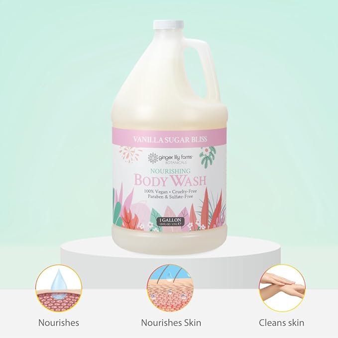 Ginger Lily Farms Botanicals Nourishing Body Wash, 100% Vegan & Cruelty-Free - Image 5