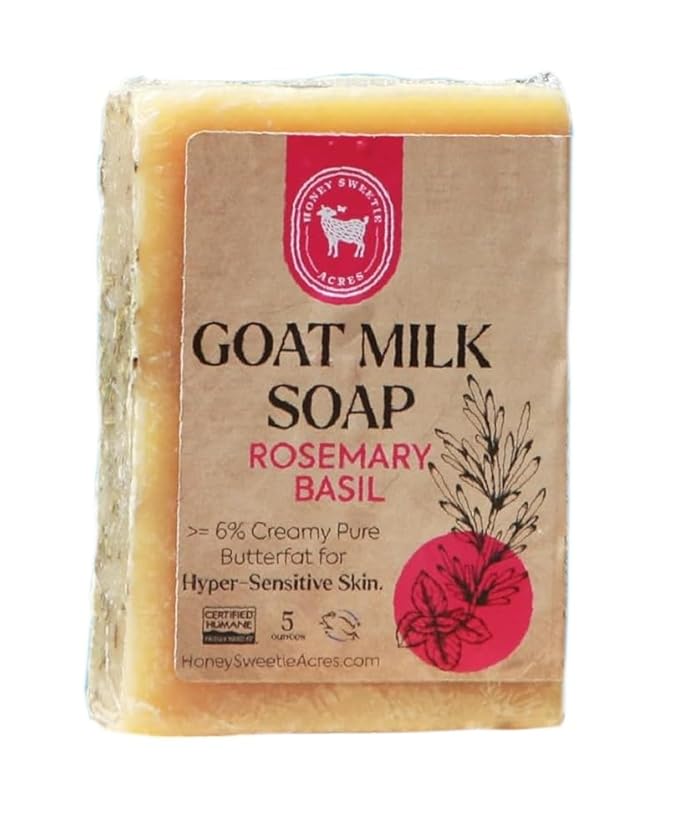 Honey Sweetie Acres Rosemary Basil Goat Milk Soap by HoneySweetieAcres