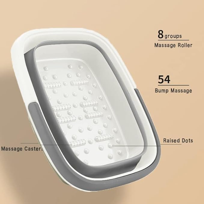 Collapsible Foot Bath Basin for Soaking Feet, Foot Soak Tub, Plastic Foot Bucket - Image 4
