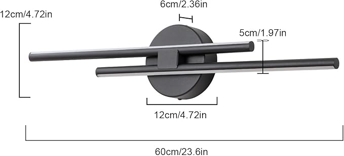 EDISLIVE Dimmable Modern LED Vanity Light Fixtures Bathroom Vanity Wall Lighting - Image 4