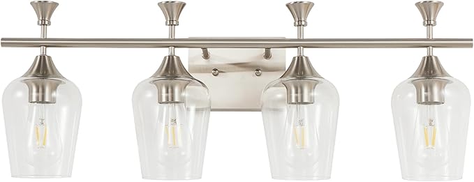 Bathroom Light Fixtures, Brushed Nickel Vanity Lights by BringBrightnesstoYourLife