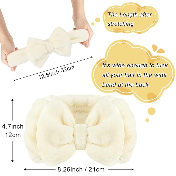 Shintop Spa Headband Soft Carol Fleece Makeup Headband - Image 2