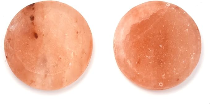 2 Pcs Himalayan Salt Hot Massage Stones Cold Stones Set Warm Rocks Kit by QYLHH