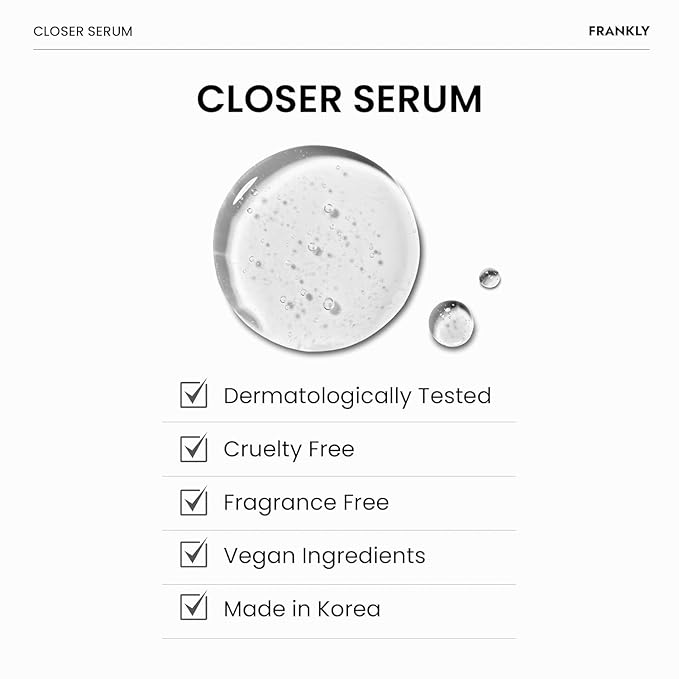 FRANKLY Closer Serum Jumbo | Pore Minimizer Serum | 9 Peptides, Vegan Collagen - Image 8