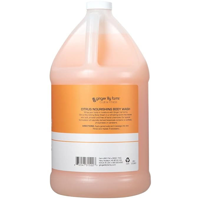 Ginger Lily Farms Club & Fitness Nourishing Body Wash, 100% Vegan & Cruelty-Free - Image 2
