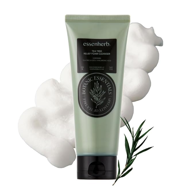 Tea Tree relief Foam Cleanser – Gentle Daily Face Wash by EssenHerb