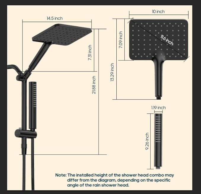 Filtered Shower Head with Handheld Combo High Pressure Shower Head with Filters - Image 8